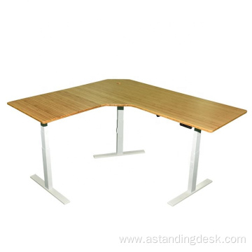 Sit-stand height adjustable office furniture standard desk